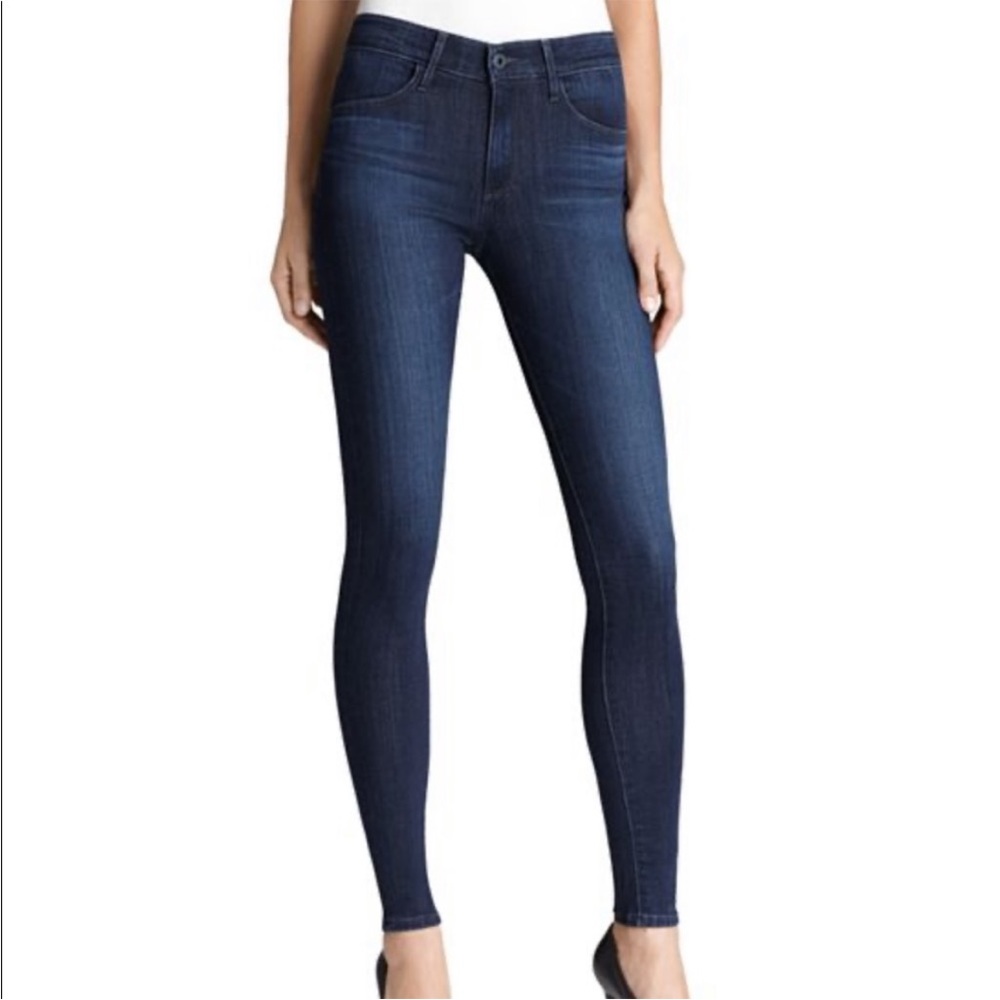 AG 29 Farrah High-Rise Skinny Dark Wash Jeans